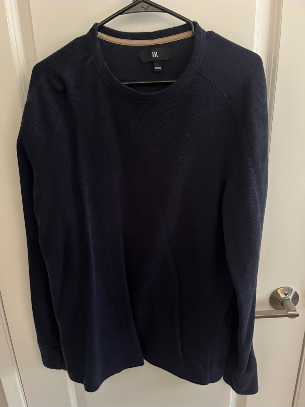 Banana Republic Navy Blue Men's Crewneck Sweater
